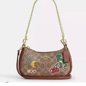 Coach teri mini with sticker print Rexy cherry and strawberry